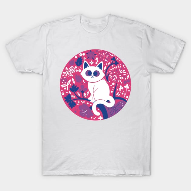 Bisexual Pride Cat T-Shirt by Twkirky